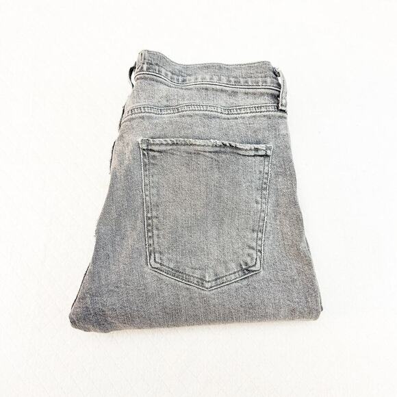 AGOLDE Toni Straight Leg Denim Jeans Gray Wash Distressed A133-1138 Size 28 - Picture 1 of 9